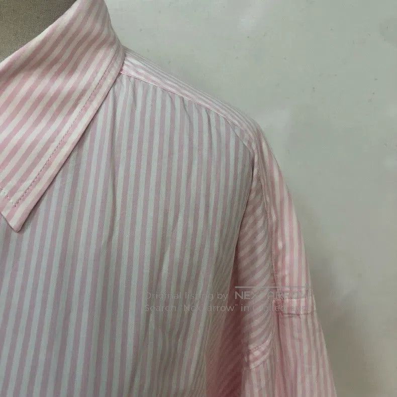 Balenciaga Balenciaga Pocket Embroidered Logo Striped Shirt Size XS / US 0-2 / IT 36-38 - 6 Thumbnail
