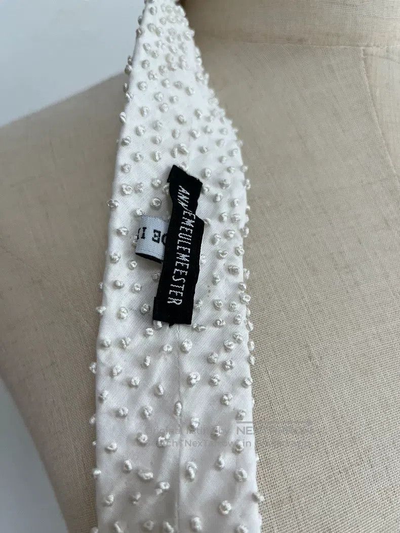 Ann Demeulemeester Ann Demeulemeester Embroidered Ball Tie Size ONE SIZE - 5 Thumbnail