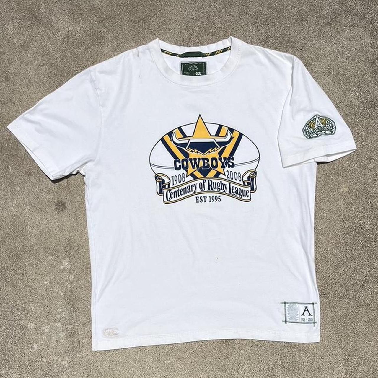 Canterbury of New Zealand × Vintage Vintage 2008 Cowboys NRL Centenary Tee Y2K Canterbury Rugby Size US L / EU 52-54 / 3 - 2 Thumbnail