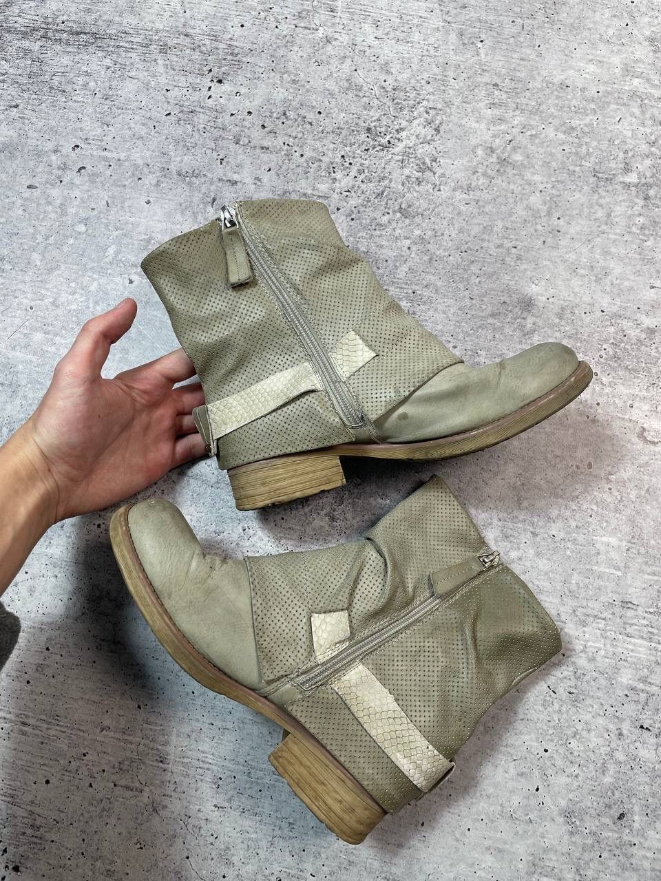 If Six Was Nine Vintage Airstep AS98 Style Ankle Biker Boots Y2K Size US 7 / IT 37 - 4 Thumbnail