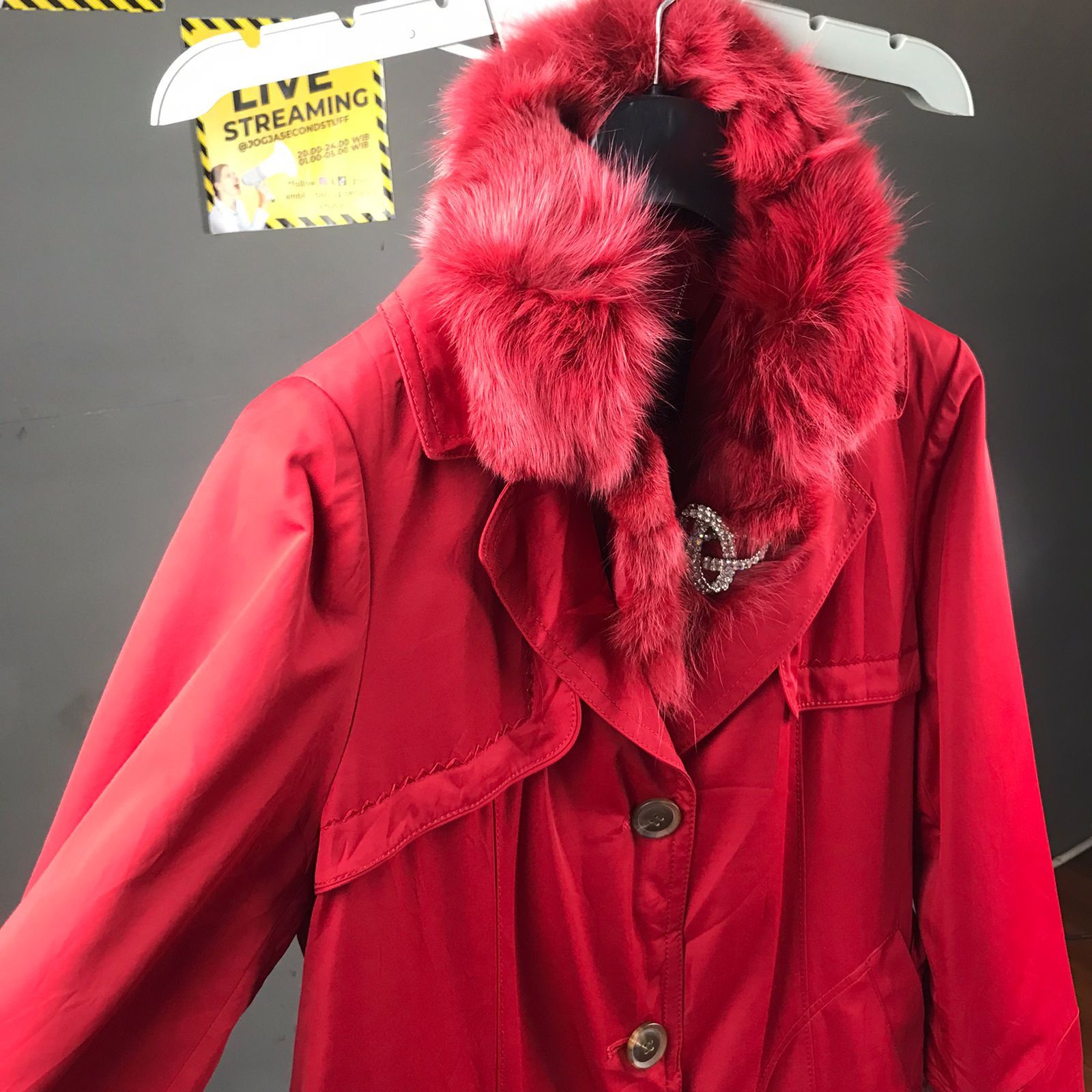 Other OLIVIA LAUREN WOMEN COAT RED Size ONE SIZE - 6 Thumbnail