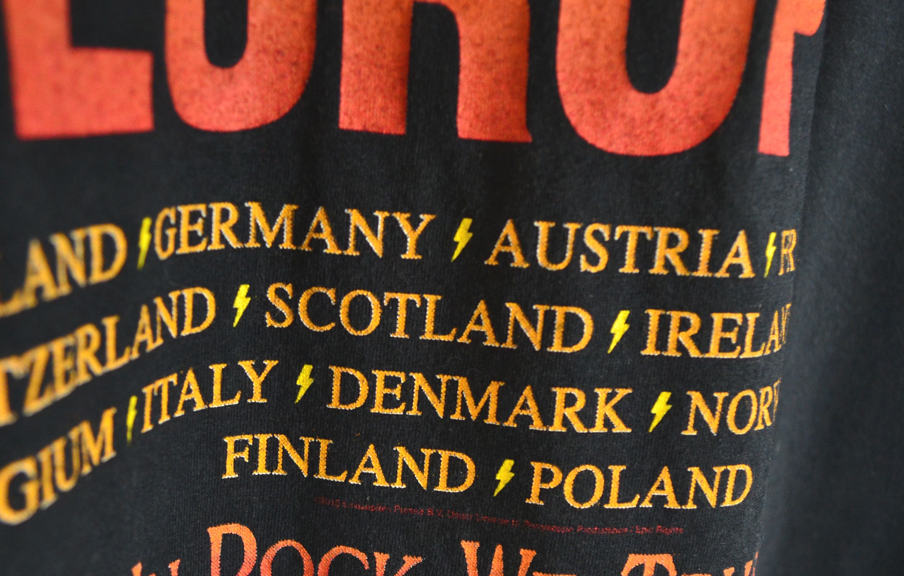 AC/DC AC/DC Highway to Europe Tour 2010 Band Tee Size US L / EU 52-54 / 3 - 9 Thumbnail