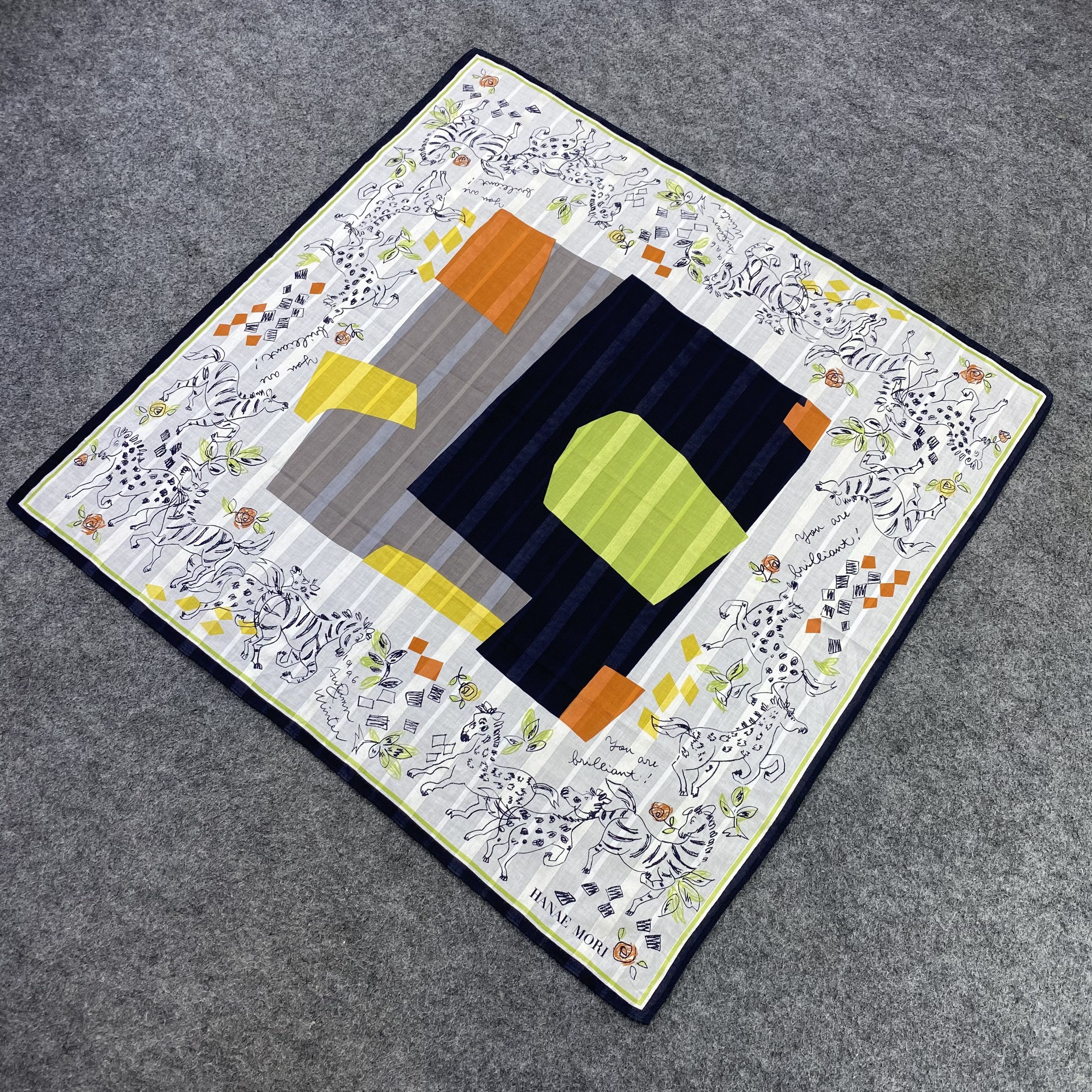 Hanae Mori Hanae Mori Handkerchief Neckerchief Bandana-B1565 Size ONE SIZE - 4 Thumbnail