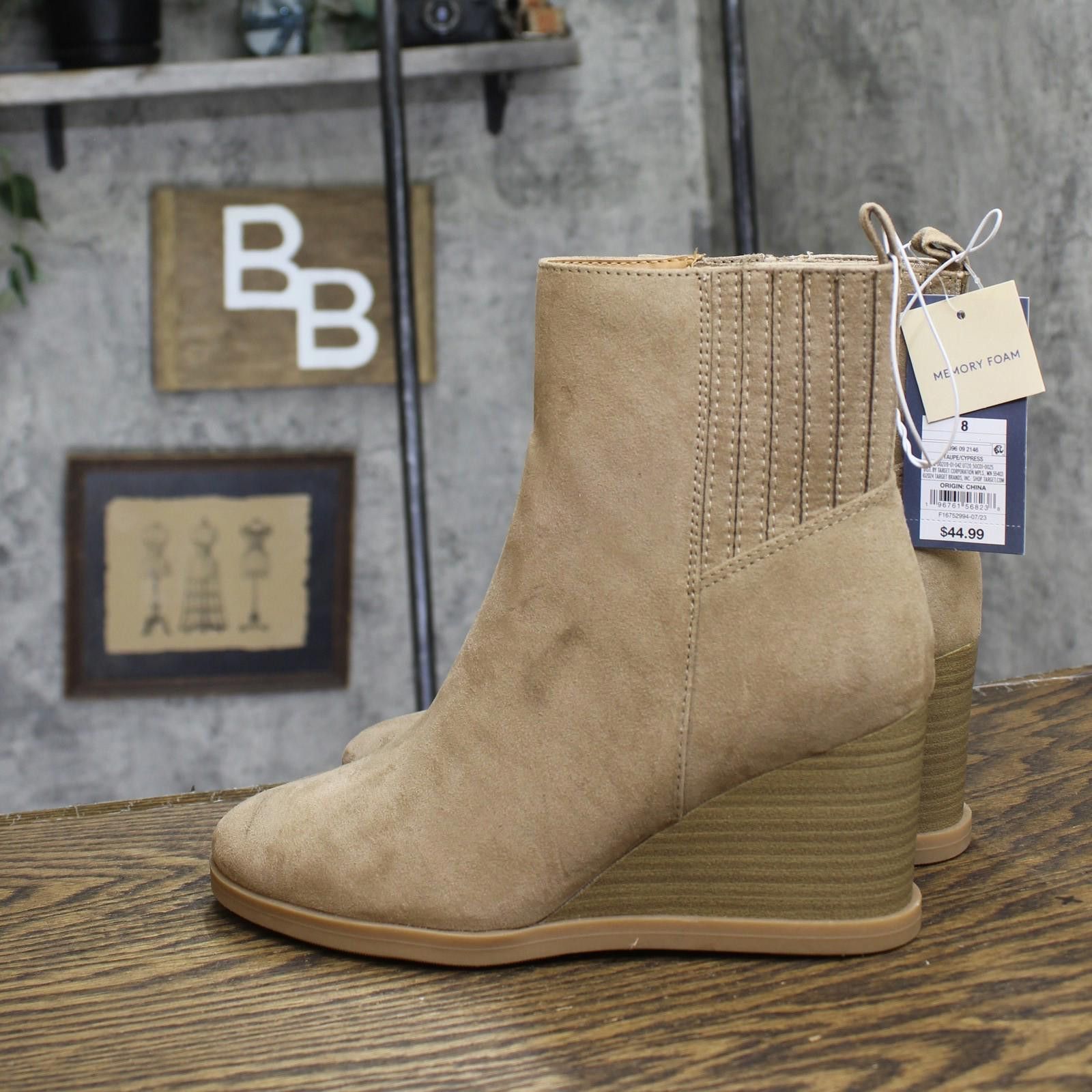 Other Universal Thread Womens Winter Boots 88375524 Taupe Brown 8m Size US 8 / IT 38 - 2 Thumbnail