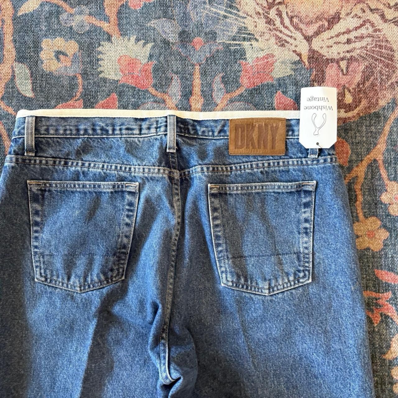 DKNY × Vintage Vintage 90’s DKNY Baggy Selvedge Waist Jeans Size US 36 / EU 52 - 5 Thumbnail