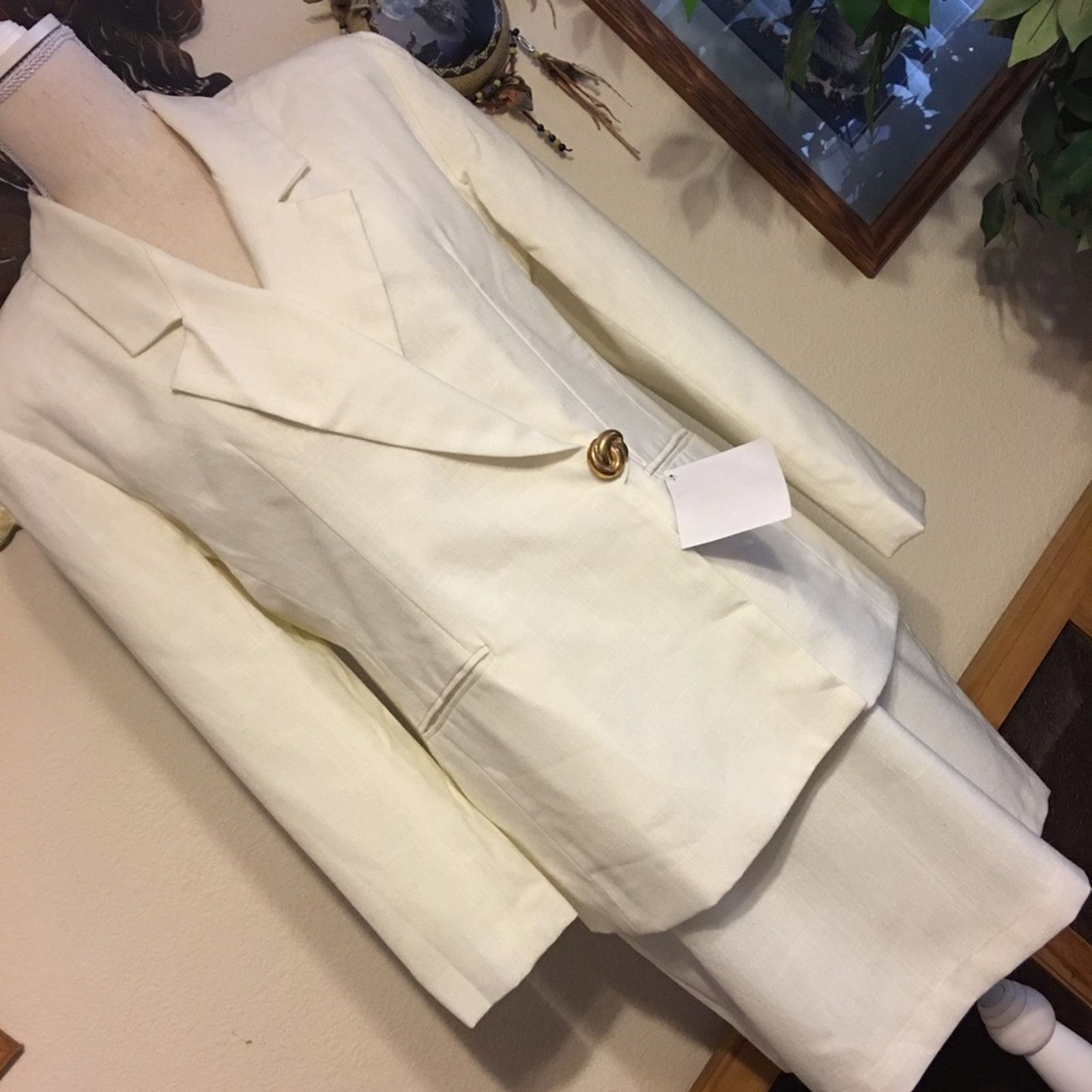 Other Chad Stevens cream jacket skirt and suit set 6P Size M / US 6-8 / IT 42-44 - 1 Thumbnail