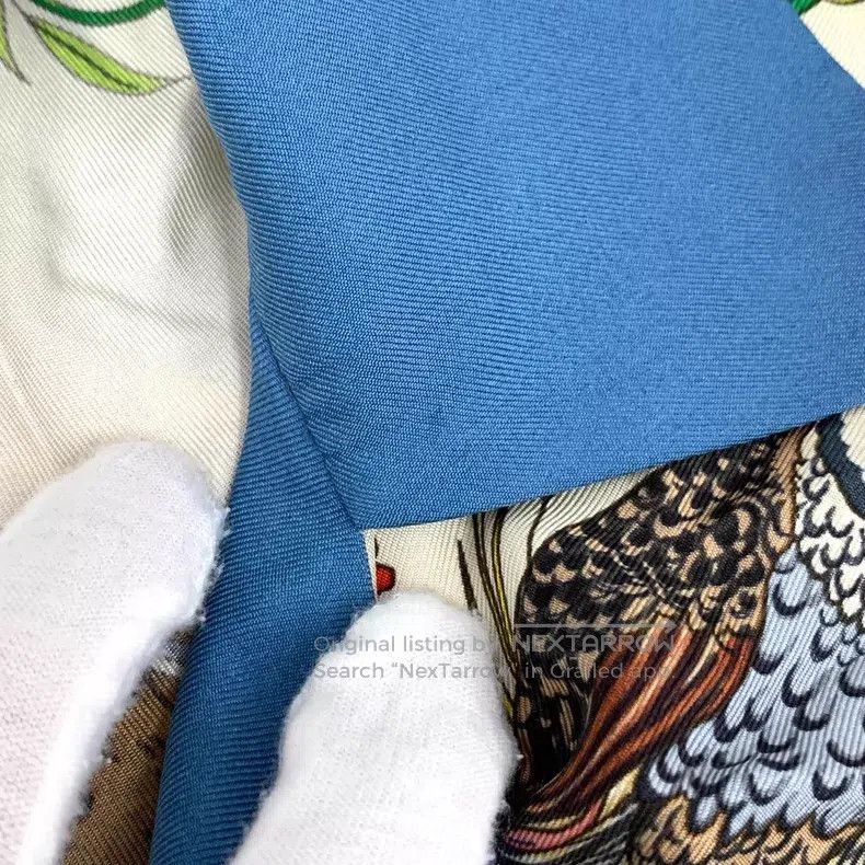 Gucci Gucci Multi-color flower and bird print mulberry silk lape Size XS / US 0-2 / IT 36-38 - 8 Thumbnail