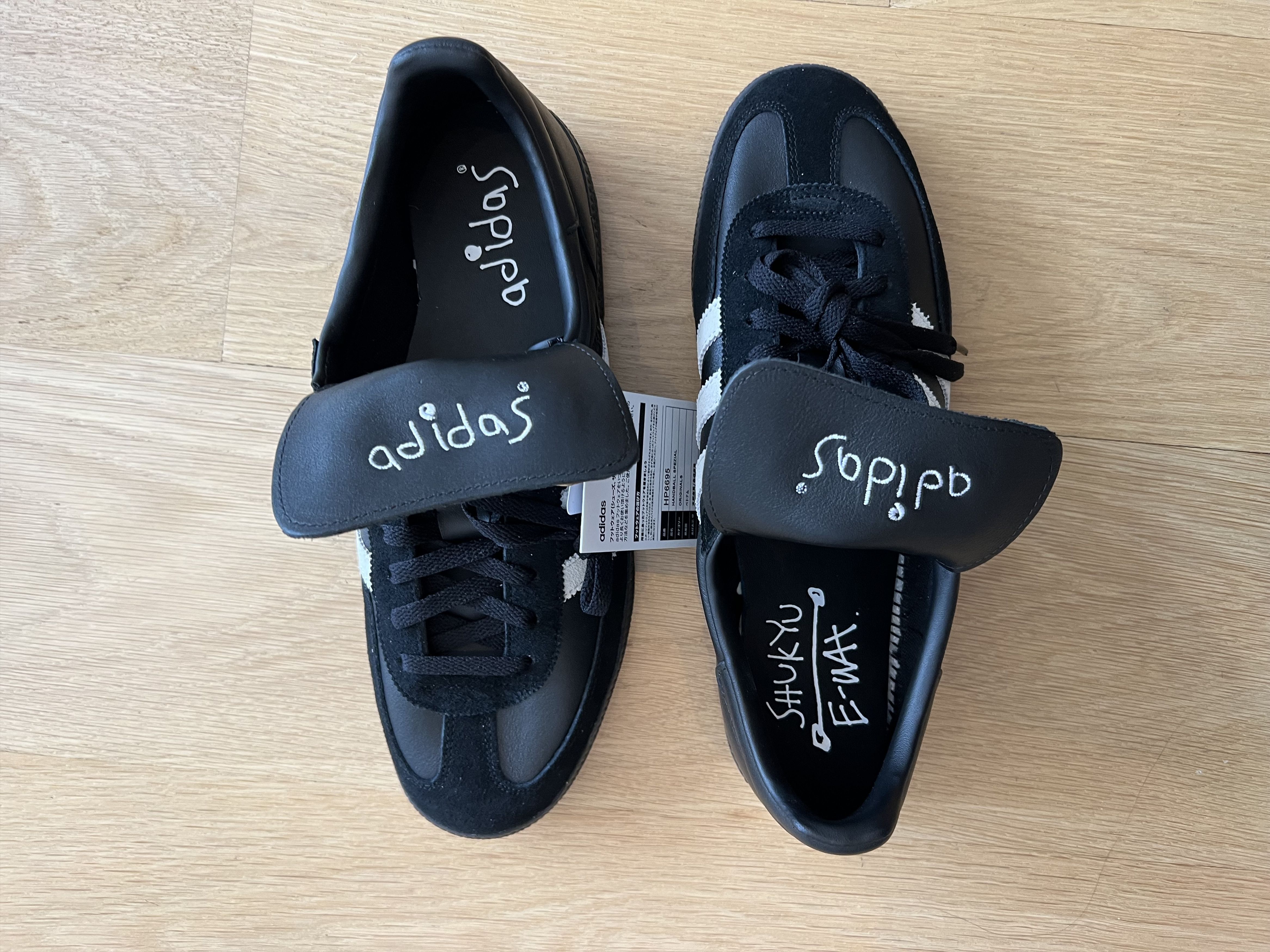 Adidas SHUKYU x E-WAX x Adidas Handball Spezial Black/White Adidas SHUKYU x E-WAX x Adidas Handball Spezial Black/White