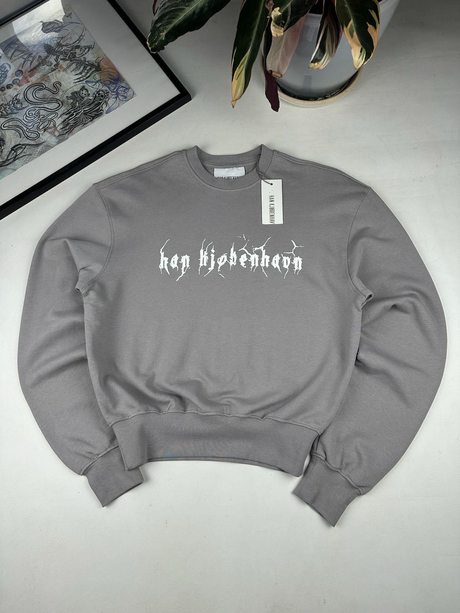Han Kjobenhavn Han Kjobenhavn Sweatshirt Thunder Relaxed Creweck Size US S / EU 44-46 / 1 - 1 Thumbnail