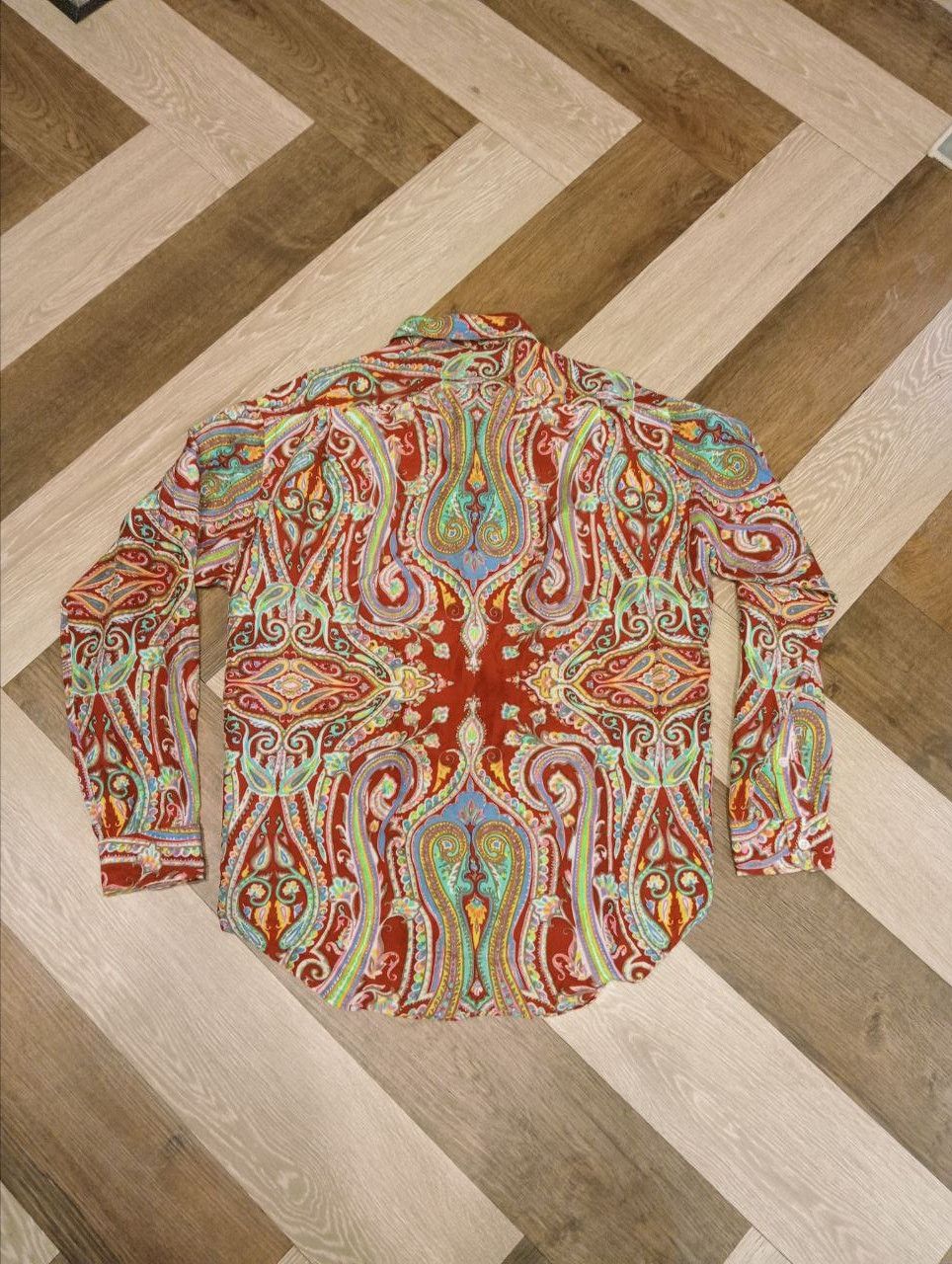 Polo Ralph Lauren VINTAGE POLO RALPH LAUREN SILK PAISLEY BUTTON DOWN SHIRT Size US M / EU 48-50 / 2 - 8 Thumbnail