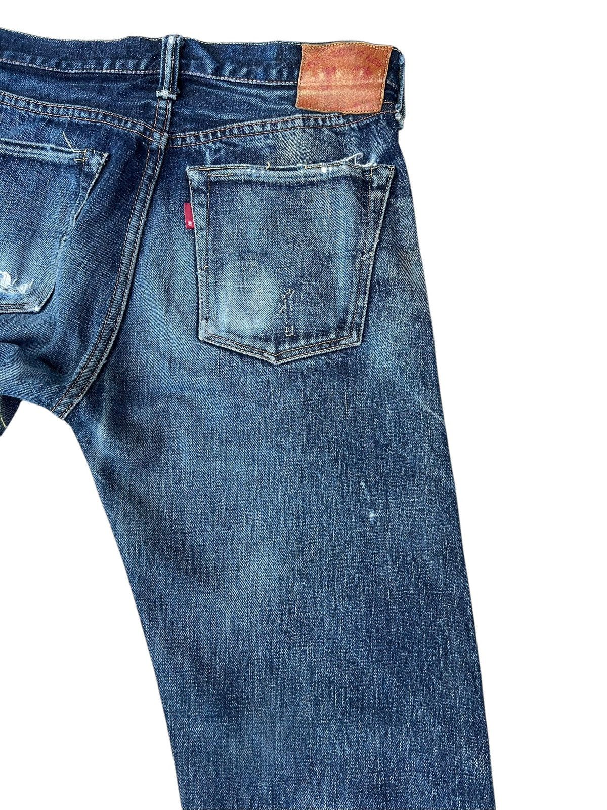 Full Count & Co. Vintage Full Count Japan Distressed Denim Selvedge Jeans Size US 30 / EU 46 - 16 Thumbnail