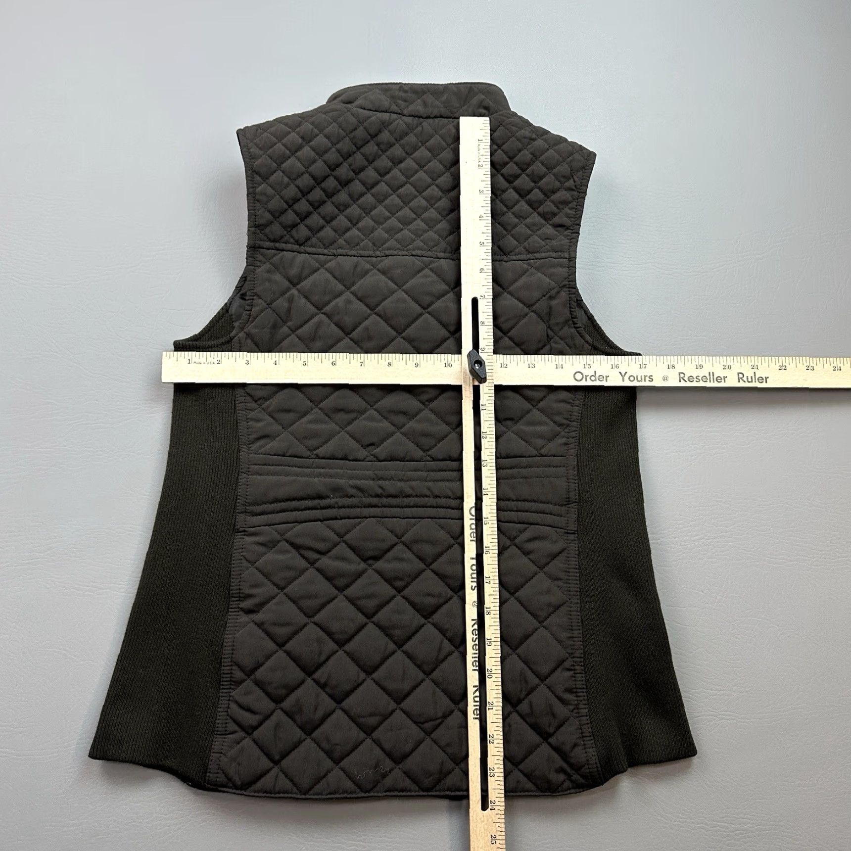 J. Jill J Jill Vest Women's XS Brown Full Zip Quilted Side Stretch Outdoor Casual Vest Size XS / US 0-2 / IT 36-38 - 7 Thumbnail