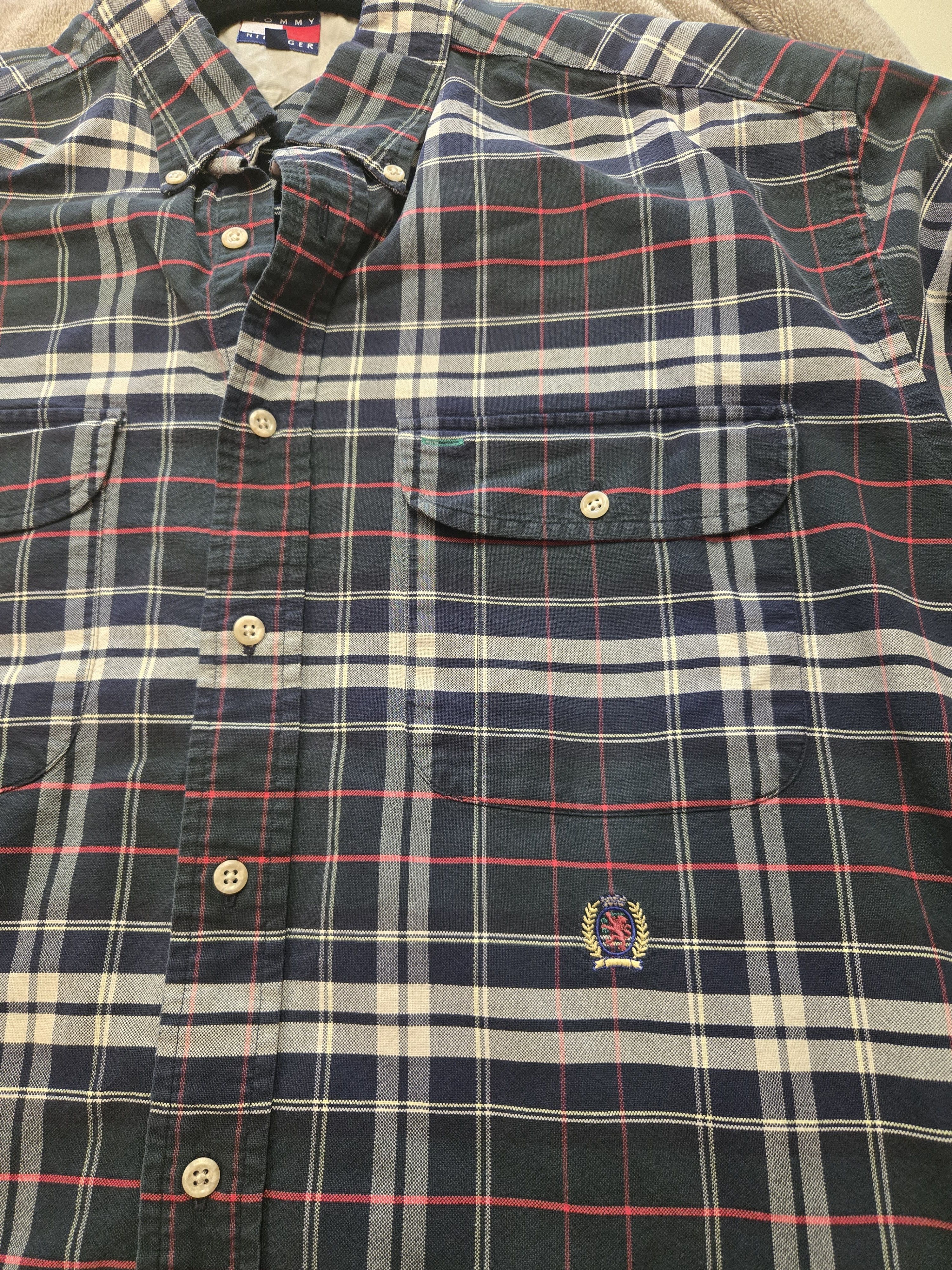 Tommy Hilfiger Tommy Hilfiger Plaid Button Down Shirt Classic Fit Size US L / EU 52-54 / 3 - 4 Thumbnail