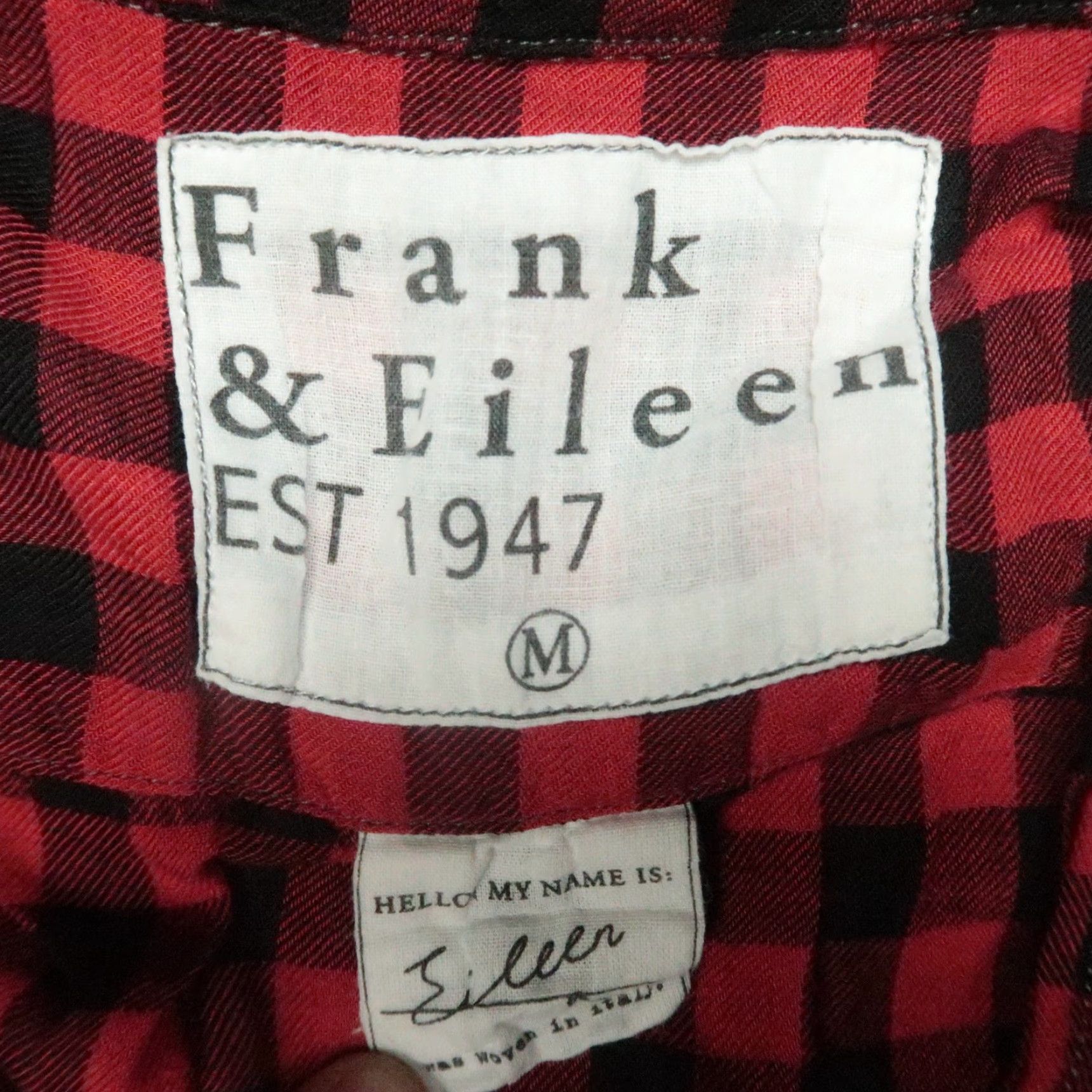 Frank & Eileen Frank & Eileen Shirt Womens Medium Red Buffalo Plaid Long Sleeve Button Up Size M / US 6-8 / IT 42-44 - 3 Thumbnail