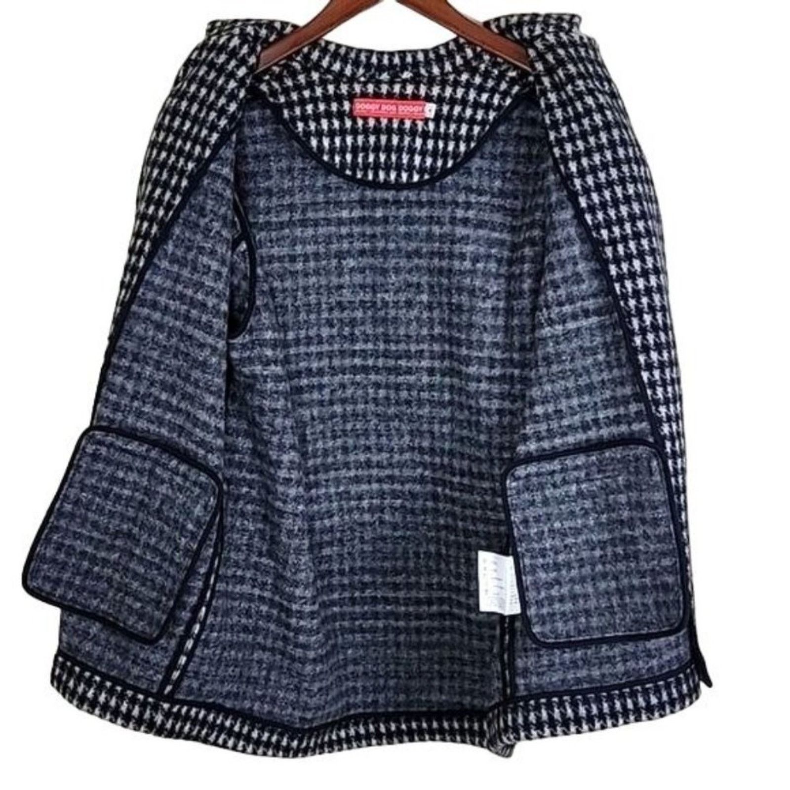 Daniel Palillo Daniel Palillo Houndstooth Wool Overcoat Blazer Size S / US 4 / IT 40 - 10 Thumbnail