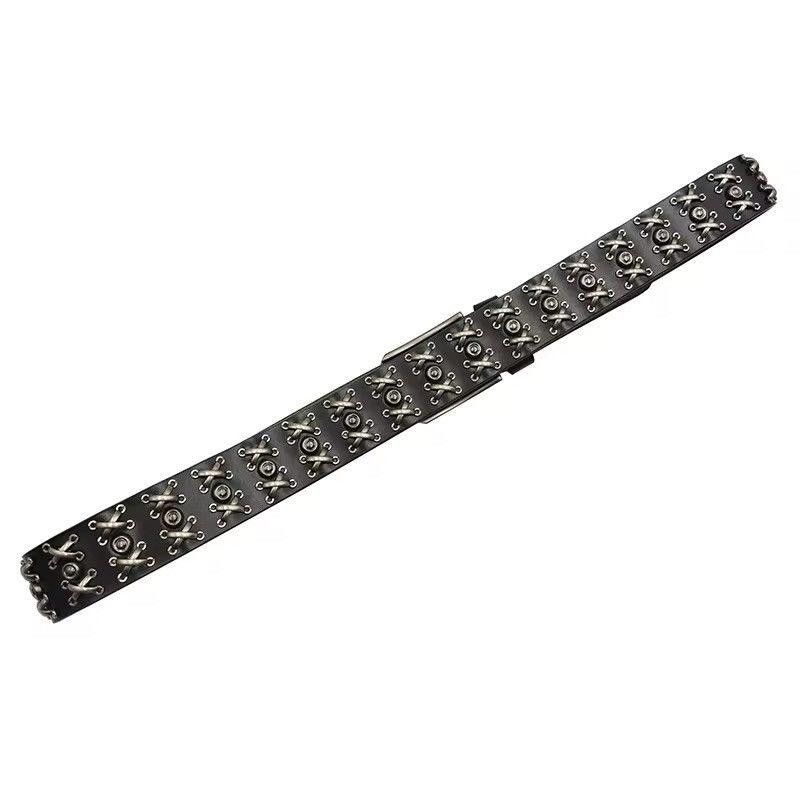 Other The Barb Crook Rivet Cowskin Punk Gothic Belt Size ONE SIZE - 6 Thumbnail