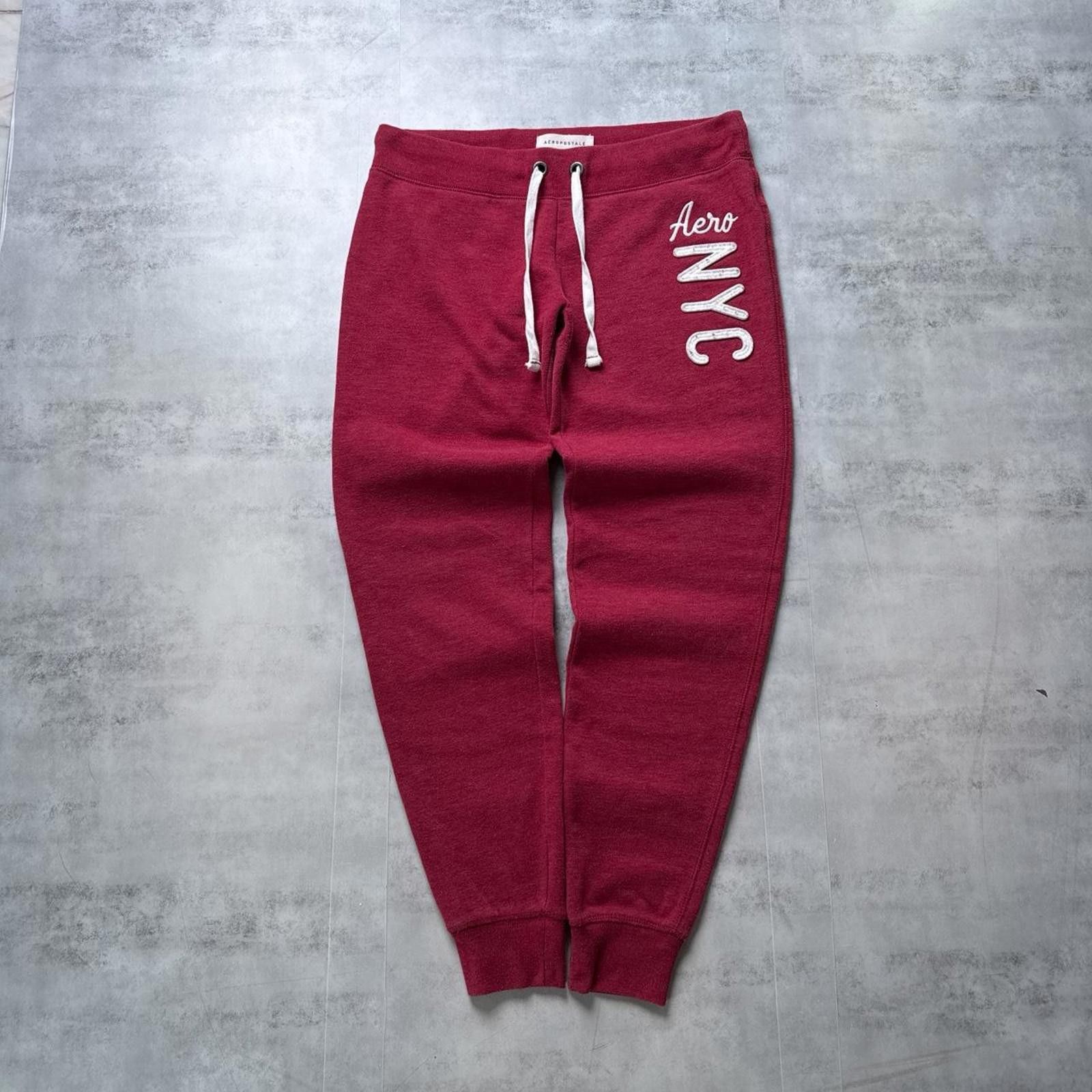 Aeropostale Y2K Aeropostale 00s Red Sweatpants Size 28" / US 6 / IT 42 - 1 Thumbnail