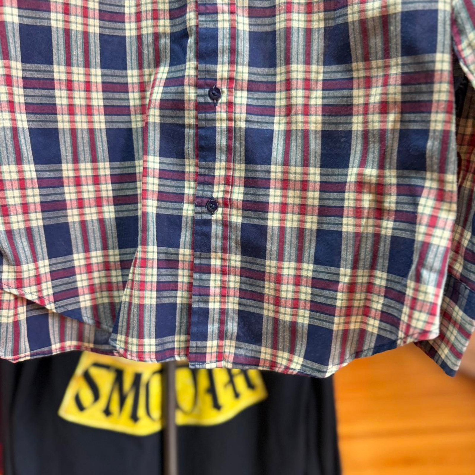 Vintage Vintage 90s Plaid Button Up Shirt Size US M / EU 48-50 / 2 - 6 Thumbnail