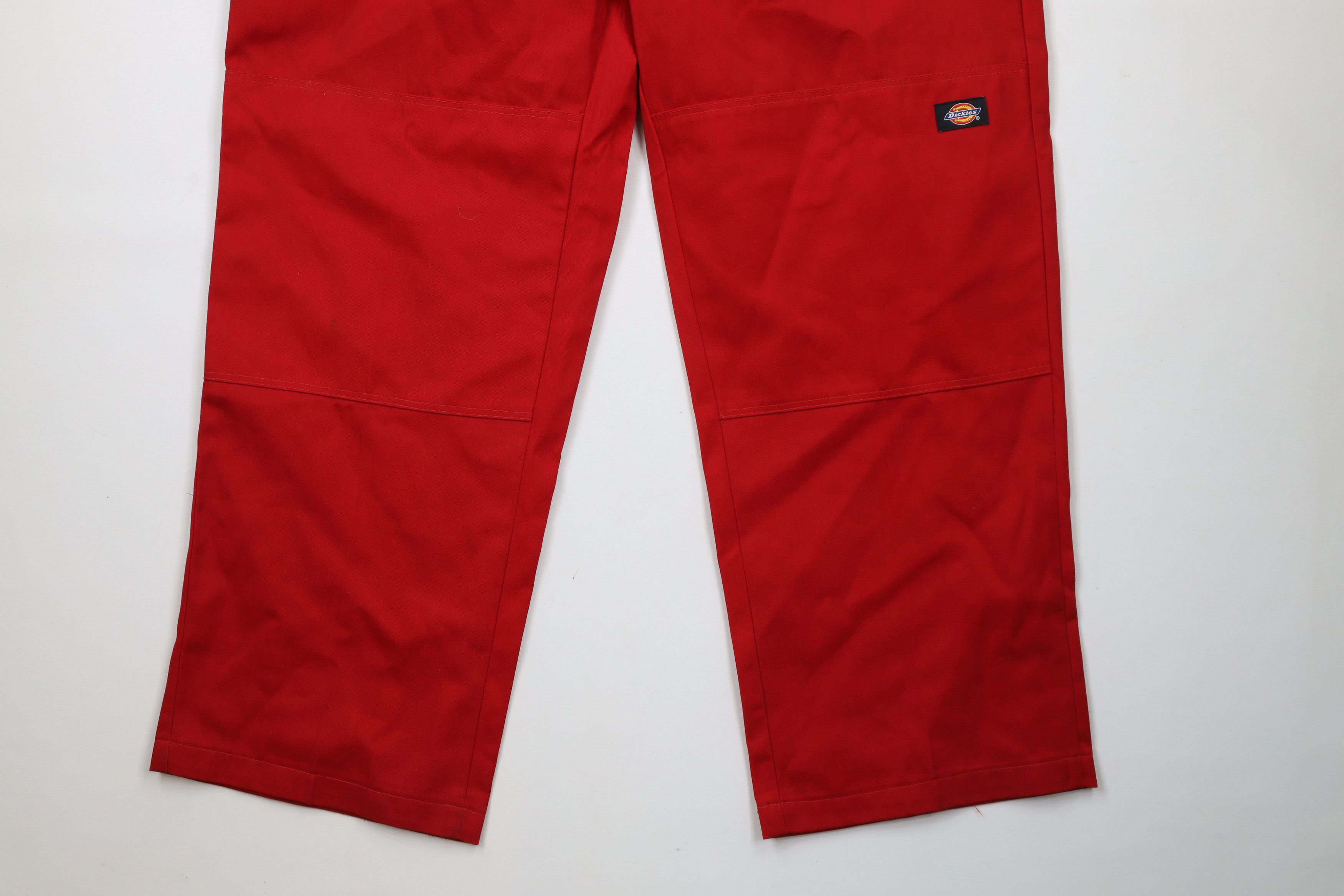 Dickies × Vintage Vintage Dickies Fit Double Knee Wide Leg Work Pants Red Size US 40 / EU 56 - 4 Thumbnail