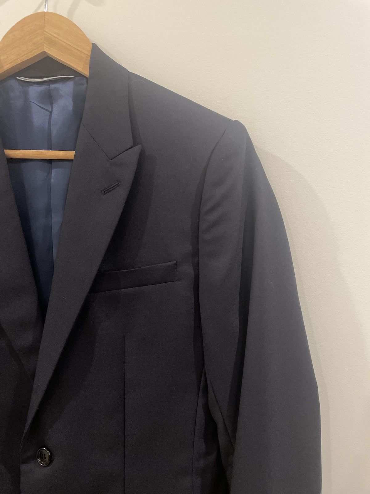 Christian Dior Monsieur Christian Dior virgin wool navy blazer Size 44R - 3 Thumbnail