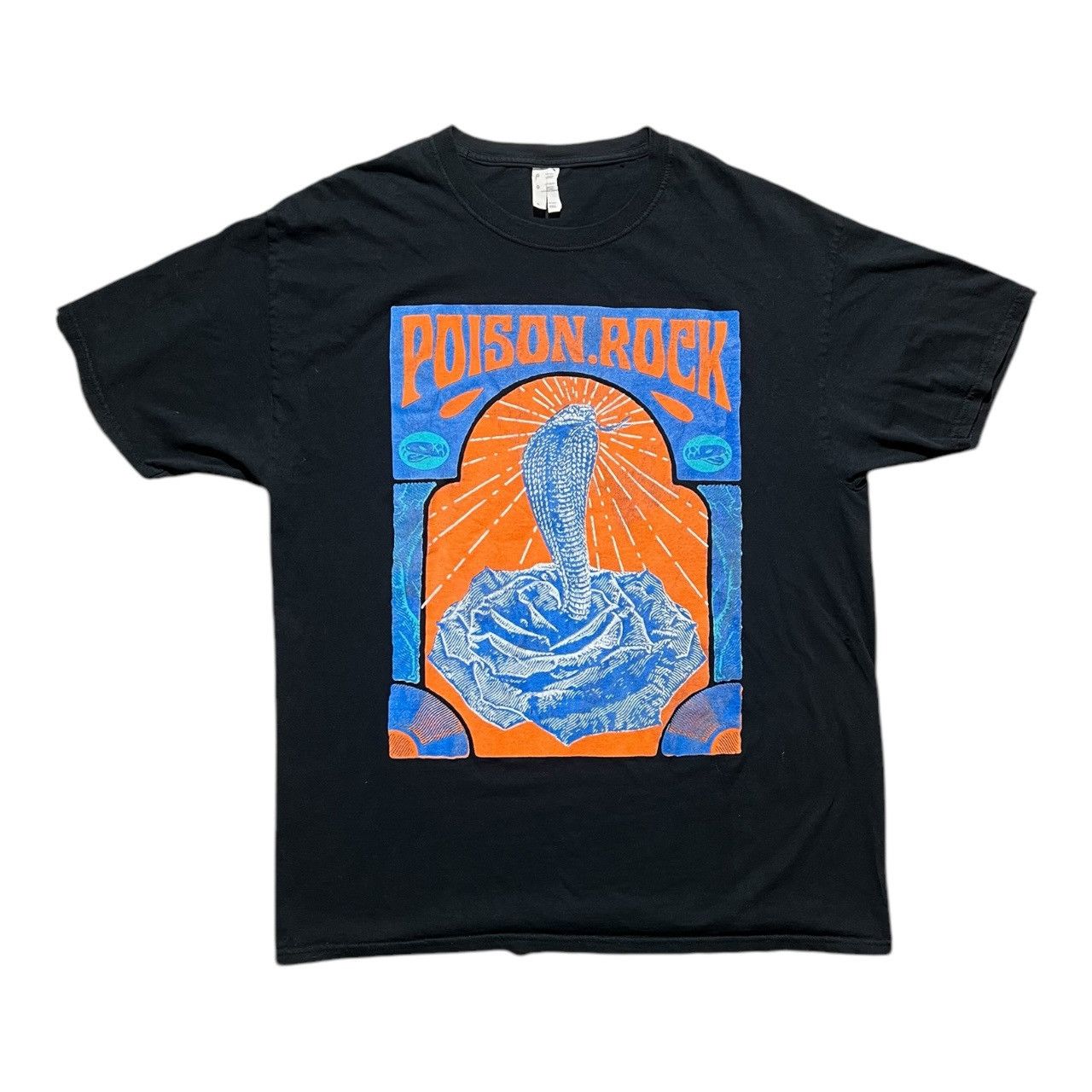 Band Tees × Vintage Poison Open Up and Say Ahh Cobra Mens Tshirt Size US L / EU 52-54 / 3 - 1 Thumbnail