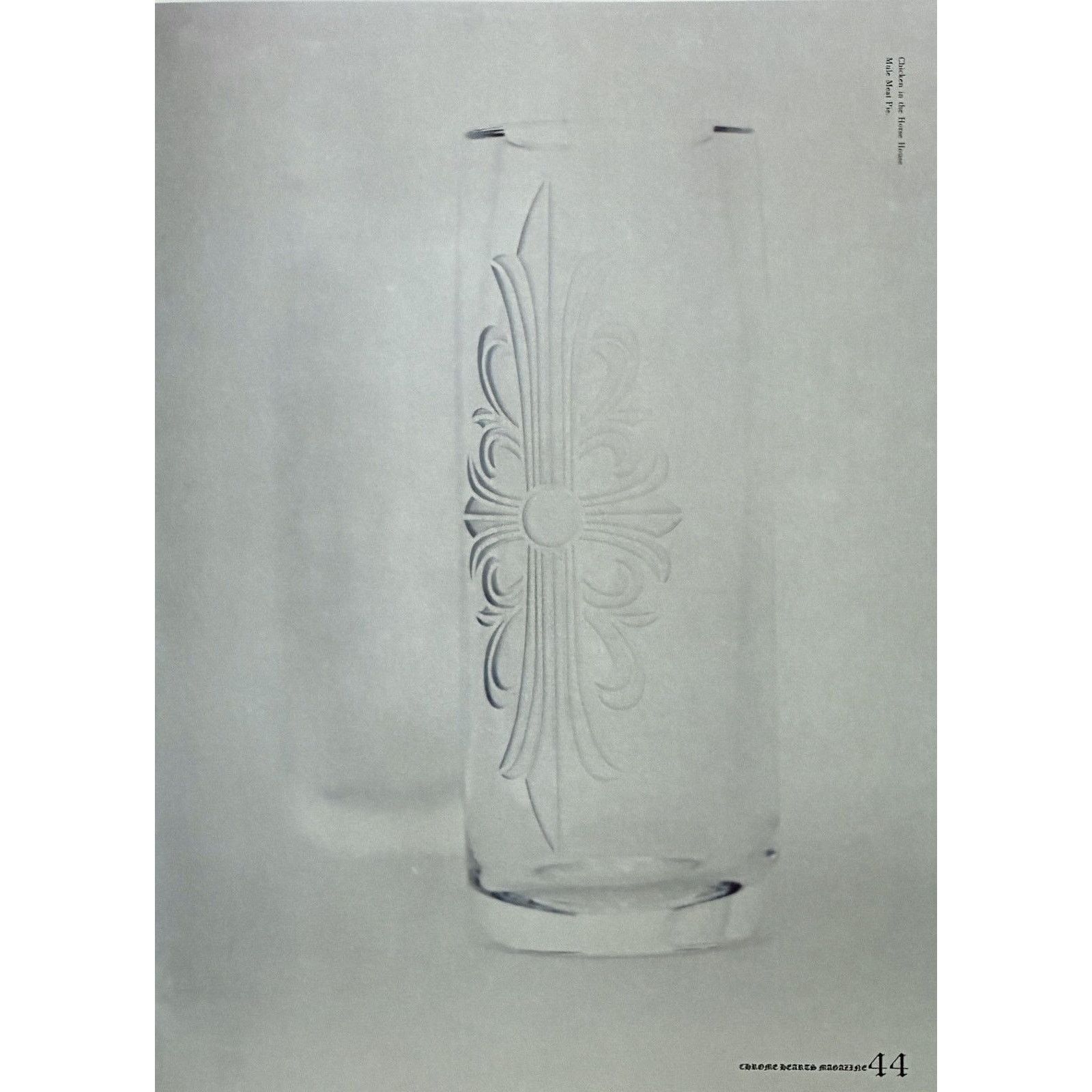 Chrome Hearts × Designer × Vintage Chrome Hearts glass cup Framed poster 9x11 Size ONE SIZE - 2 Thumbnail