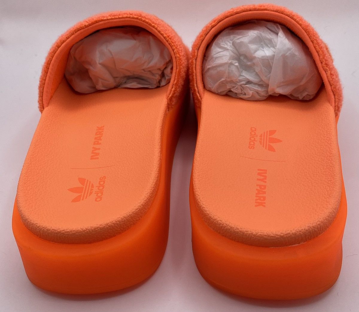 Adidas × Ivy Park Adidas Beyonce Ivy Park Screaming Orange Slides Size US 11 / EU 44 - 2 Thumbnail