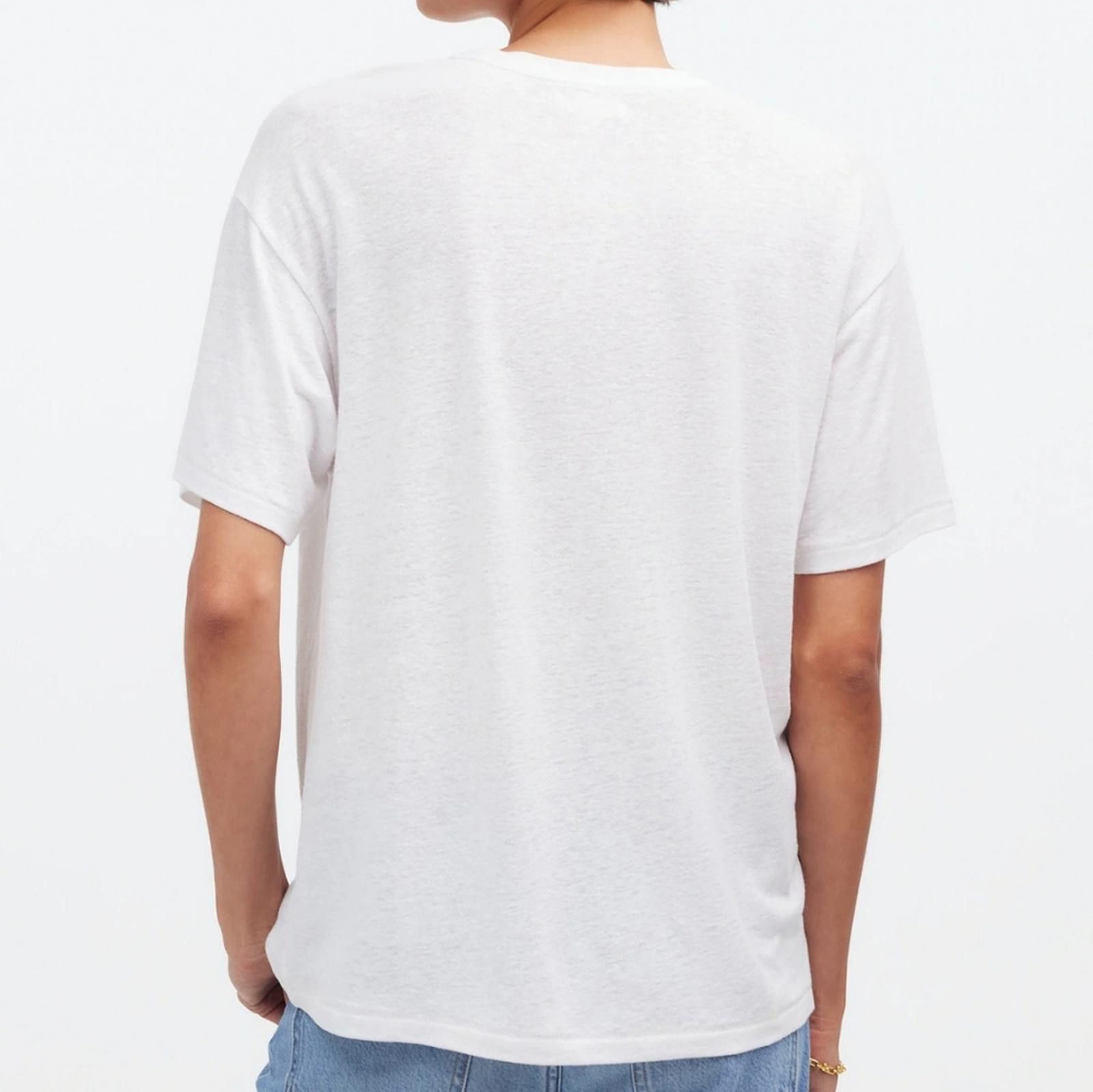 Madewell Madewell Linen-Blend Crewneck Oversized Tee Size M / US 6-8 / IT 42-44 - 5 Thumbnail