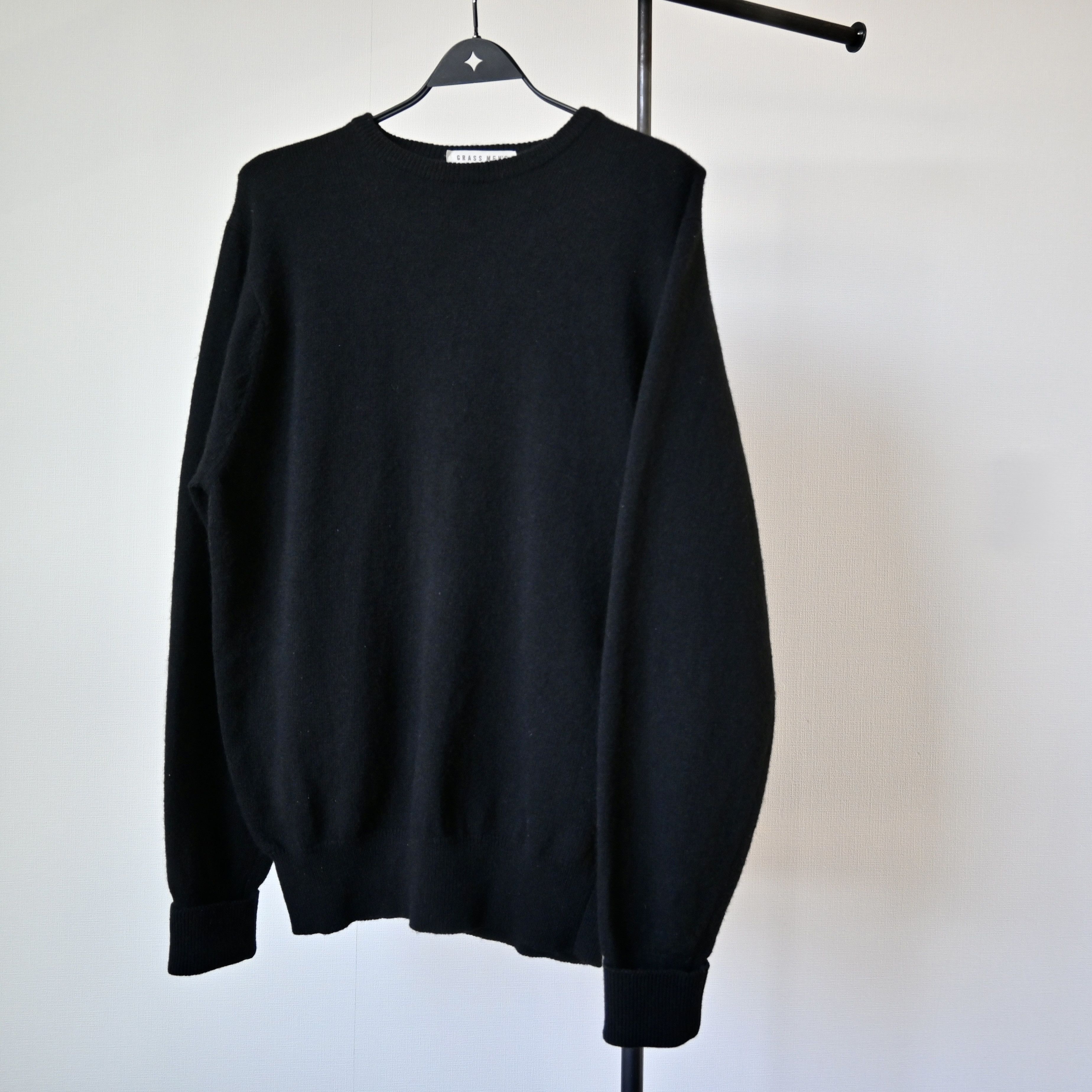 Japanese Brand VTG 1980s GRASS MEN'S wool crewneck sweater made in Scotland Size US L / EU 52-54 / 3 - 12 Thumbnail