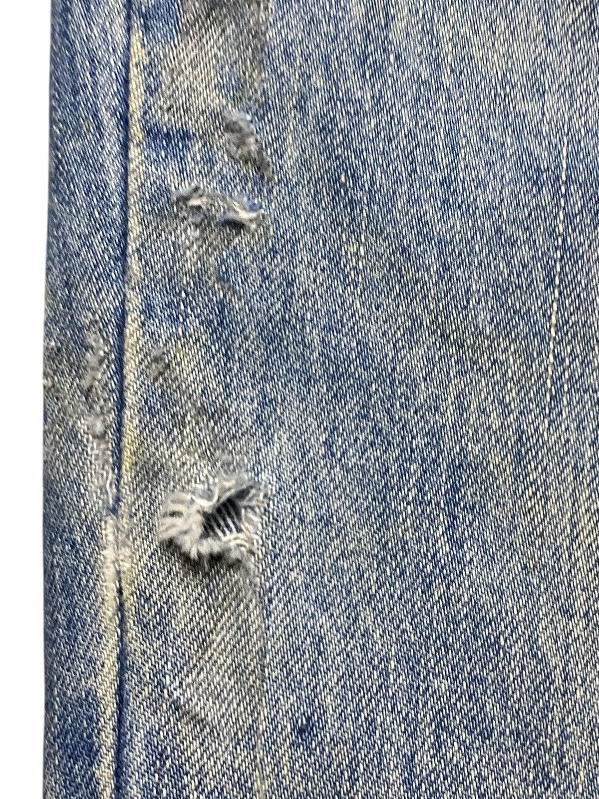 Valentino Vtg Mario Valentino Dirty Mud Wash Distressed Loose Jeans Size US 31 - 11 Thumbnail