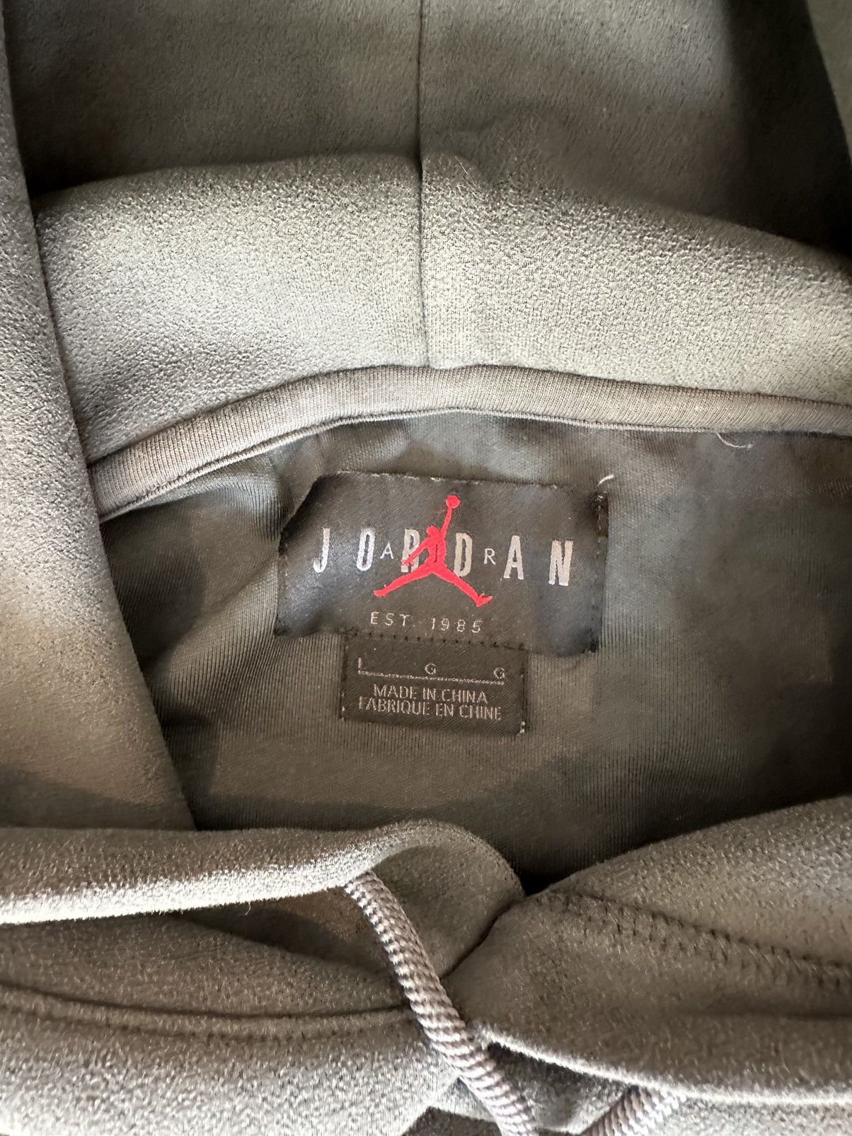 Jordan Brand × Travis Scott Travis Scott x Jordan Grey Washed Suede Hoodie Size US L / EU 52-54 / 3 - 4 Thumbnail