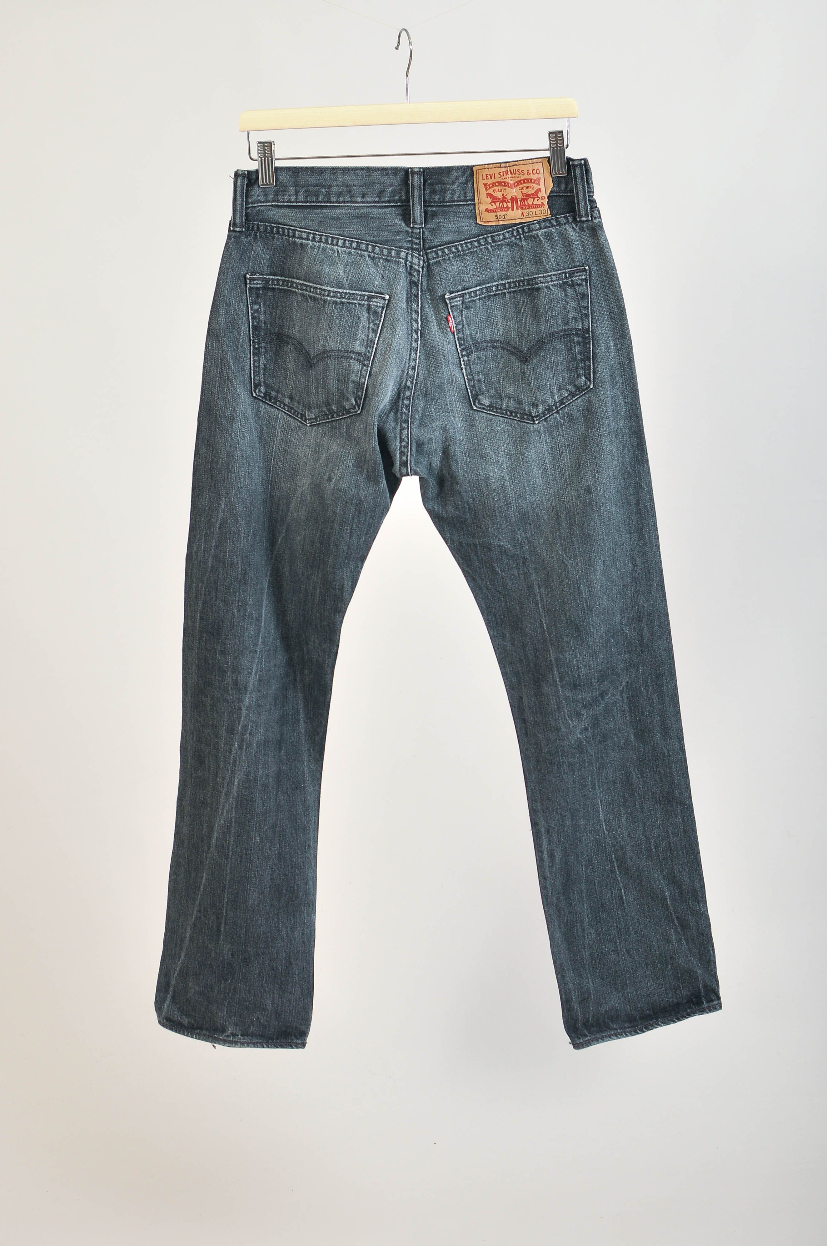 Levi's Levi's 501 grey jeans Size US 30 / EU 46 - 4 Thumbnail