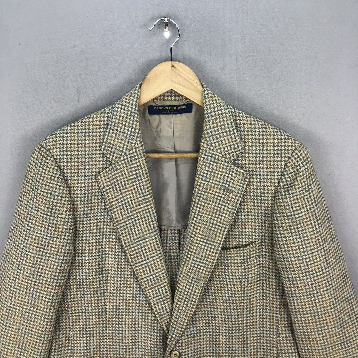Brooks Brothers Vintage 80’s Brooks Brothers Multicolour Houndstooth Blazer Size US S / EU 44-46 / 1 - 4 Thumbnail