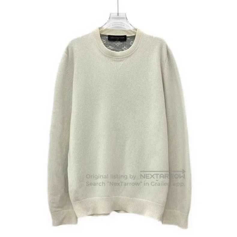 Louis Vuitton Louis Vuitton Beige Monogram Cashmere Sweater. Size US S / EU 44-46 / 1 - 1 Thumbnail