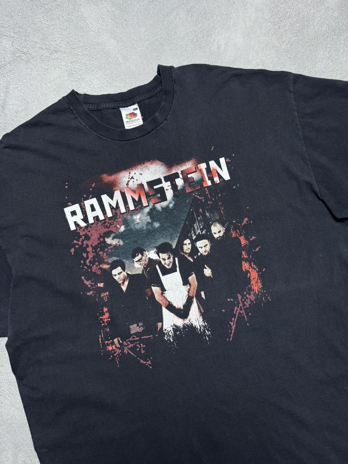 Fruit Of The Loom Rammstein 2010 Tour T-Shirt Double-Sided Print Band Tee Size US XL / EU 56 / 4 - 3 Thumbnail