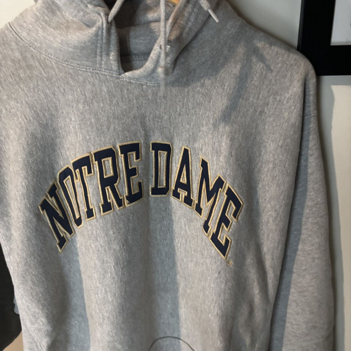 Steve And Barrys 2000s Steve & Barry’s Reverse Weave Notre Dame Sweatshirt Size US L / EU 52-54 / 3 - 3 Thumbnail