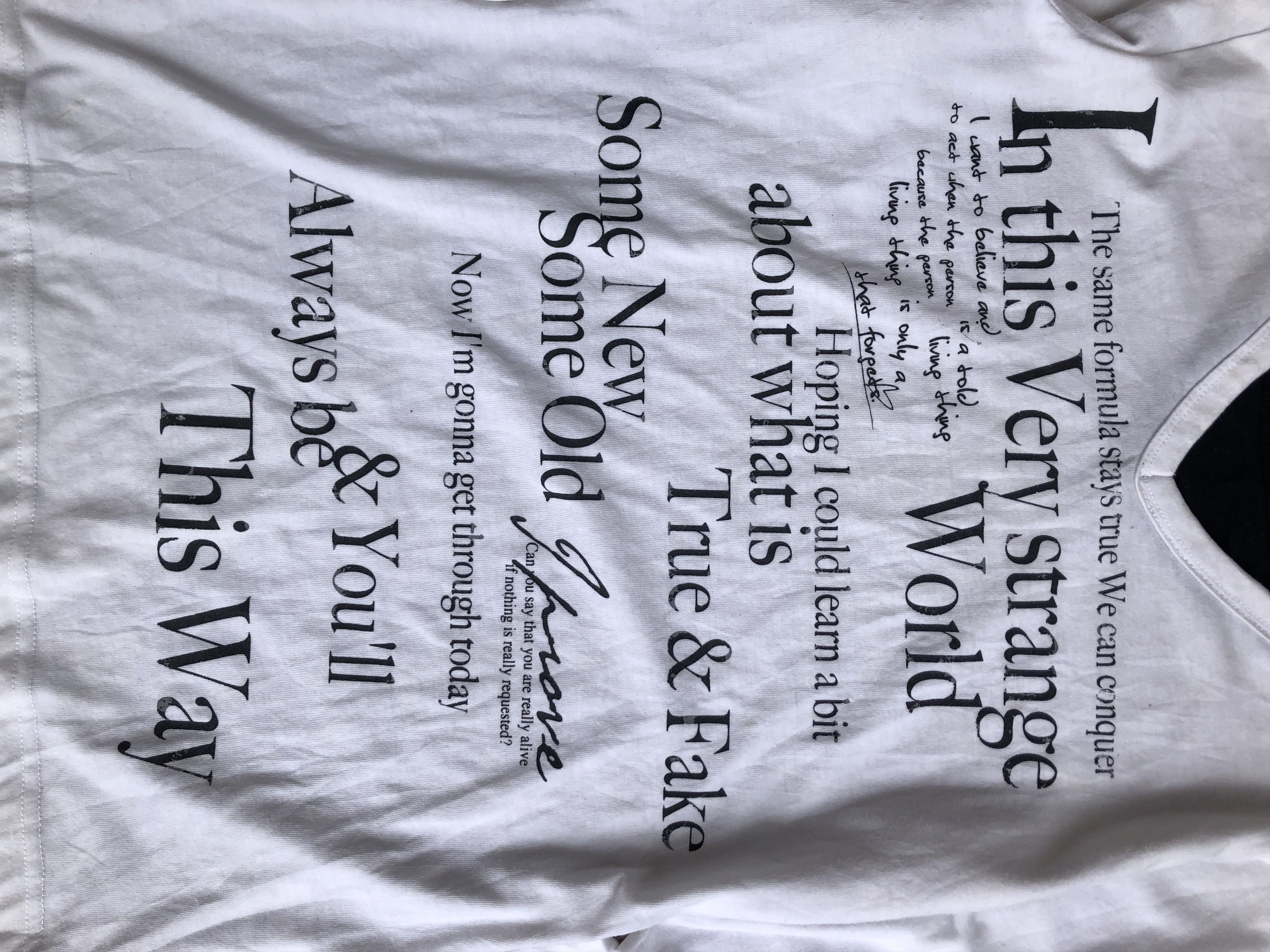 If Six Was Nine 2000s Clash Double Layer Poem Vkei Style Y2k Japanese Size US M / EU 48-50 / 2 - 4 Thumbnail