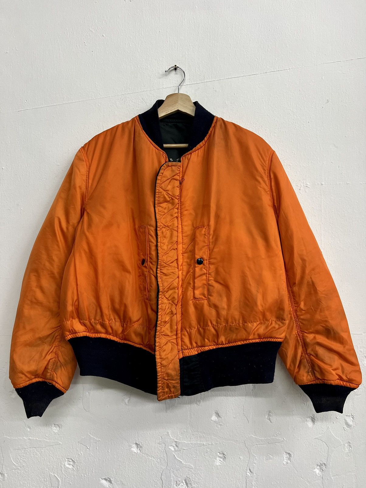 Alpha Industries × Vintage VINTAGE ALPHA INDUSTRIES MA-1 REVERSIBLE BOMBER JACKET Size US L / EU 52-54 / 3 - 9 Thumbnail