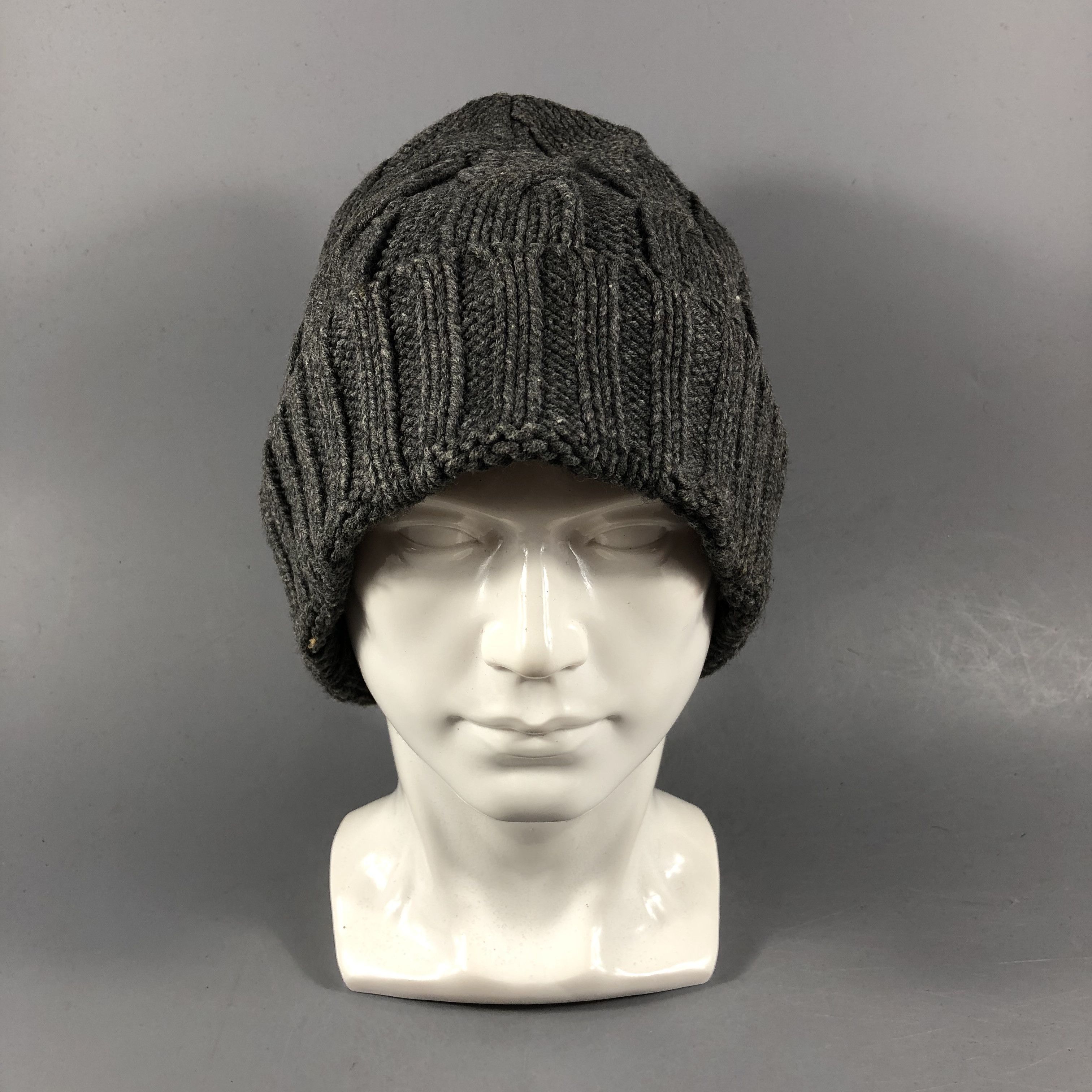 Ermenegildo Zegna Z Zegna Cable Knit Cotton/Wool Beanie Snowcap Snow Hat B1036 Size ONE SIZE - 1 Thumbnail