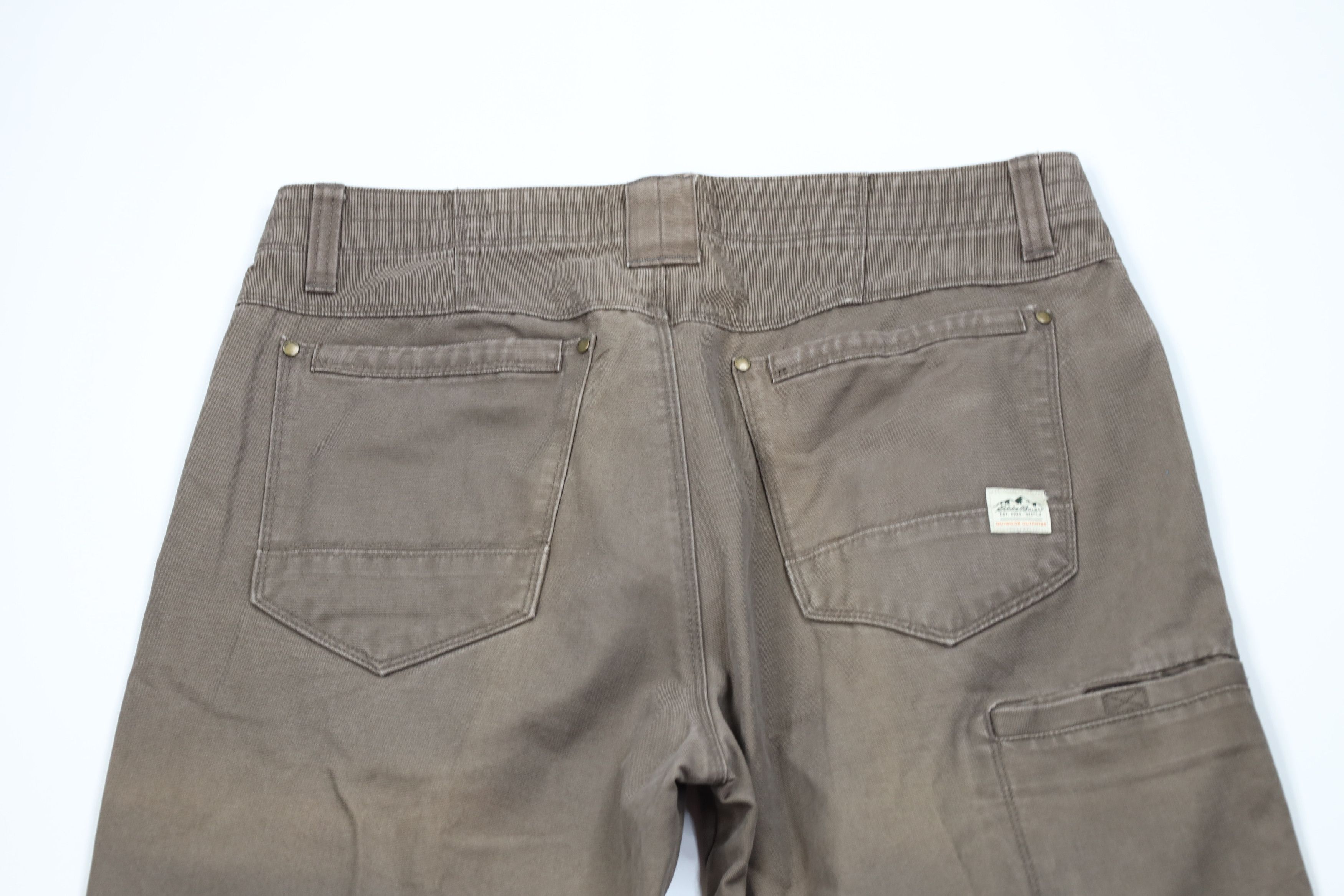 Eddie Bauer Vintage Eddie Bauer Double Knee Canvas Wide Leg Pants Brown Size US 35 - 8 Thumbnail