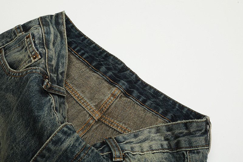 Vintage American retro cleanfit washed flared ripped jeans Size US 32 / EU 48 - 4 Thumbnail