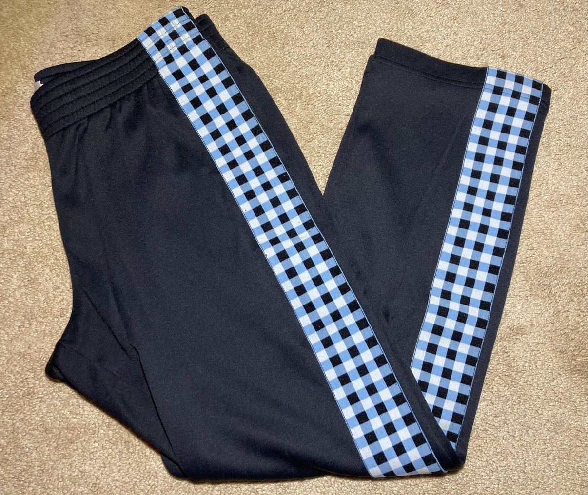 Wales Bonner FW18 Wales Bonner Black Check Track Pants Cropped 2018 Plaid Size US 30 / EU 46 - 1 Thumbnail