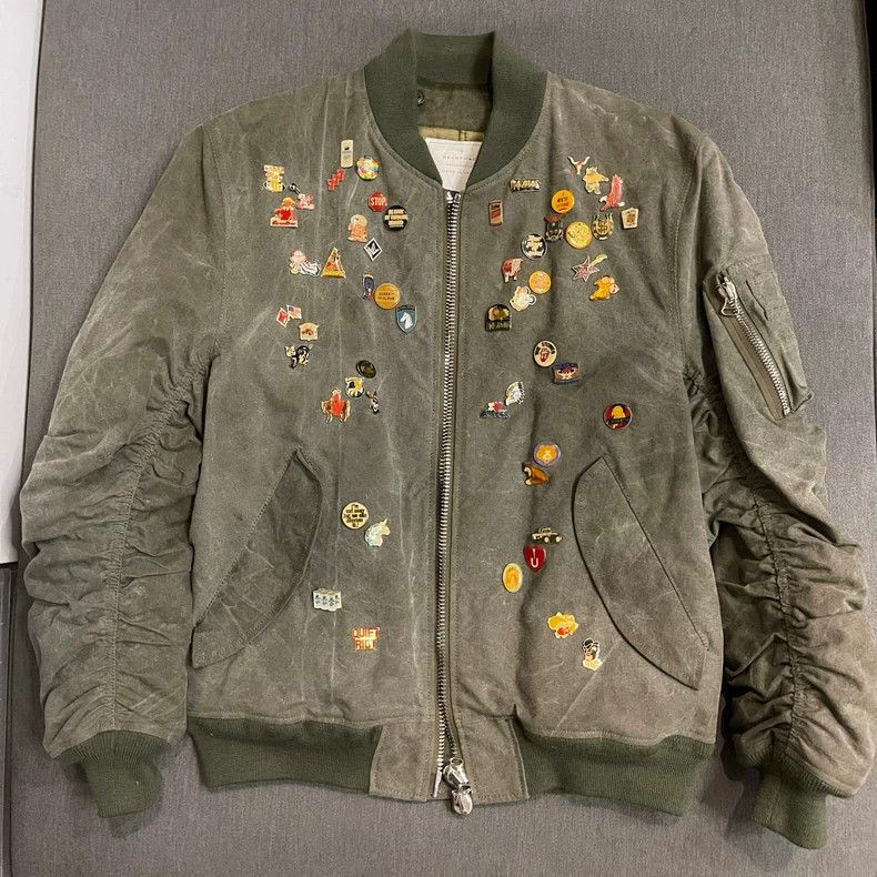 READYMADE Readymade MA1 Bomber Jacket with Patches Size US L / EU 52-54 / 3 - 1 Thumbnail