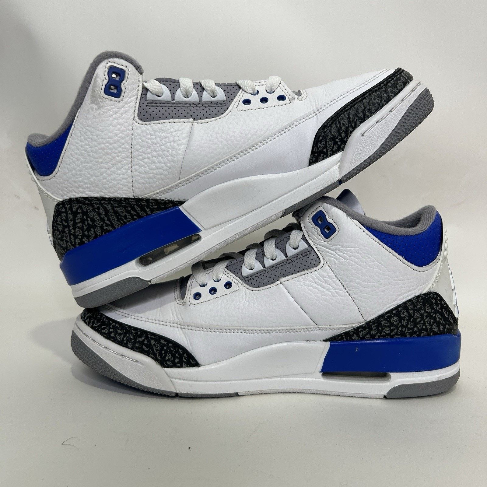 Nike Nike Air Jordan 3 Retro "Racer Blue/White" Size US 9 / EU 42 - 3 Thumbnail