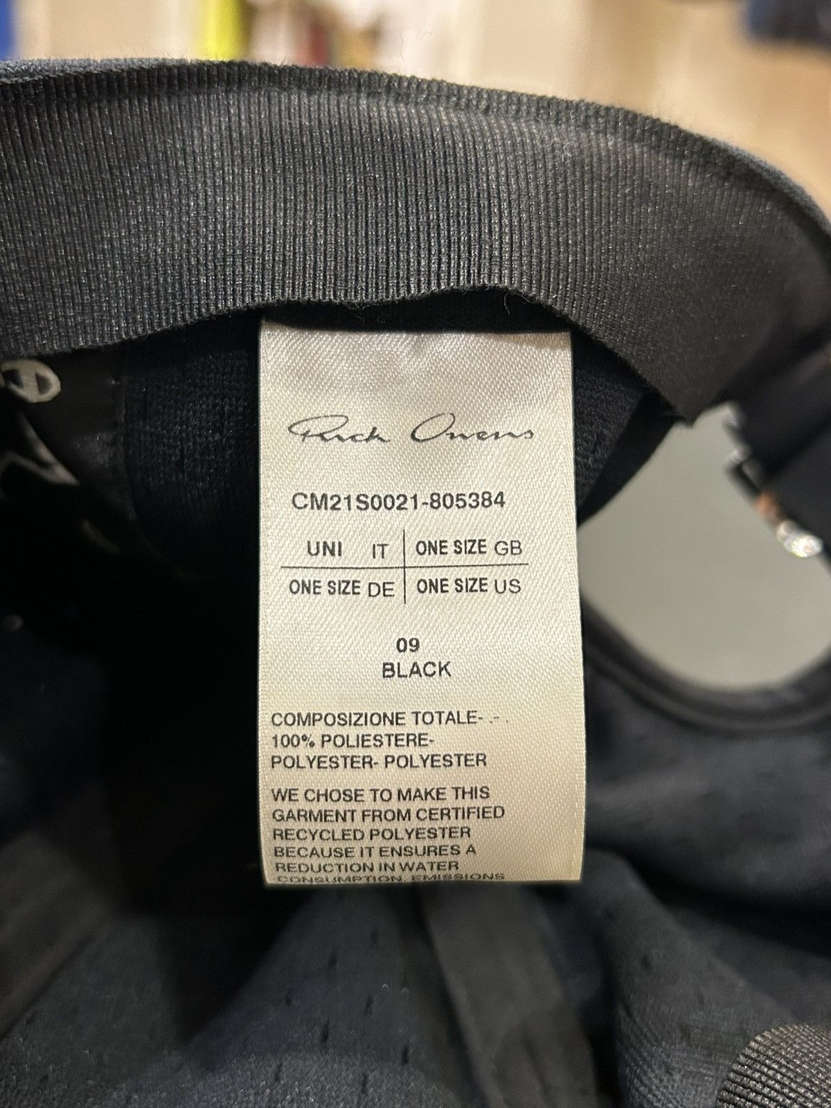 Rick Owens Rick Owens X Champion Mesh Hat Size ONE SIZE - 4 Thumbnail
