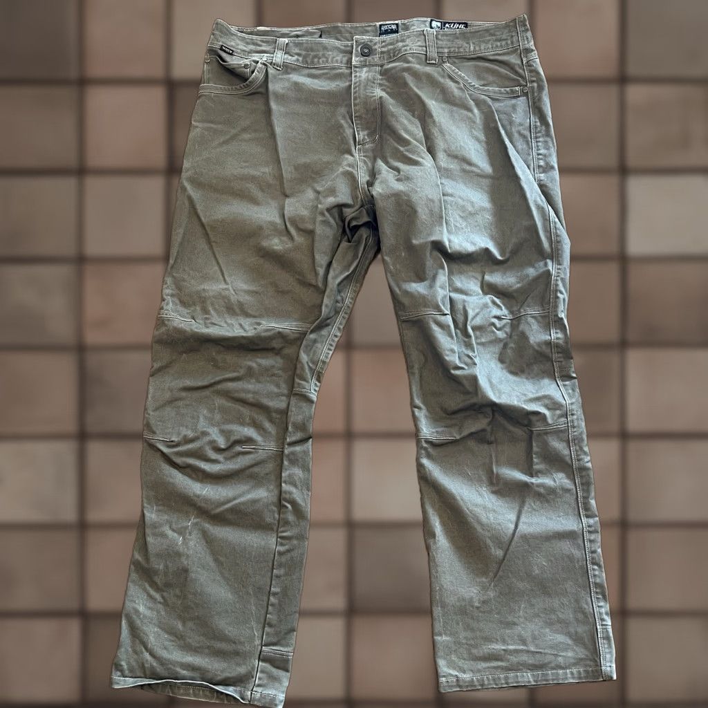 Vintage VINTAGE KUHL RYDR Hiking Pants 40 x 30 Zip Fly Olive Green Brown Mens Size US 40 / EU 56 - 1 Thumbnail