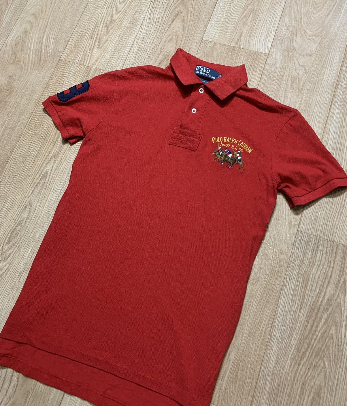 Polo Ralph Lauren Polo by Ralph Lauren Custom Fit Rugby Team 3 Polo Size US M / EU 48-50 / 2 - 2 Thumbnail