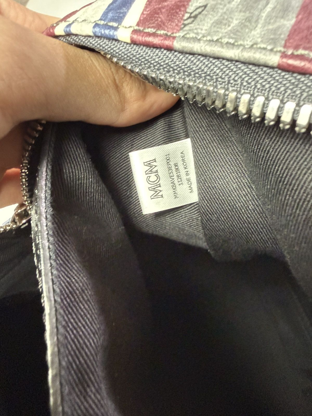 MCM MCM Geometric Chevron Visetos Backpack | Leather Trim | Lot Size ONE SIZE - 9 Thumbnail