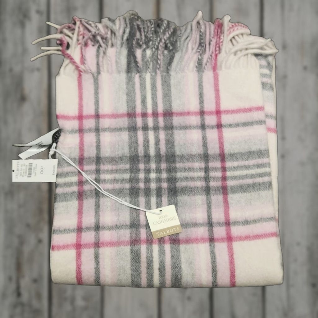 Talbots Talbots Scarf Women Cashmere Colorful Pink NWT Colorful 69 MSRP Size ONE SIZE - 1 Thumbnail