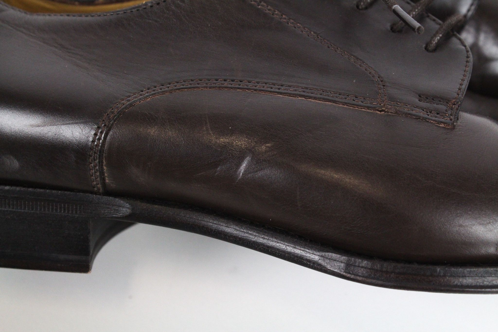 Suitsupply EU44.5 Brown Leather Laced Low-Top 72662 Size US 11.5 / EU 44-45 - 10 Thumbnail
